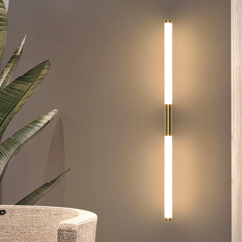 Applique Murale LED Tube Doré Minimaliste | Dorixa | DécoMurale Image