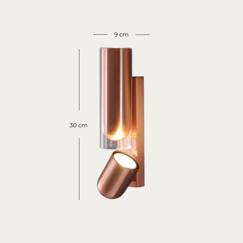 Applique Murale LED Spot Orientable Cylindre Noir | Cylo | Univers Mural