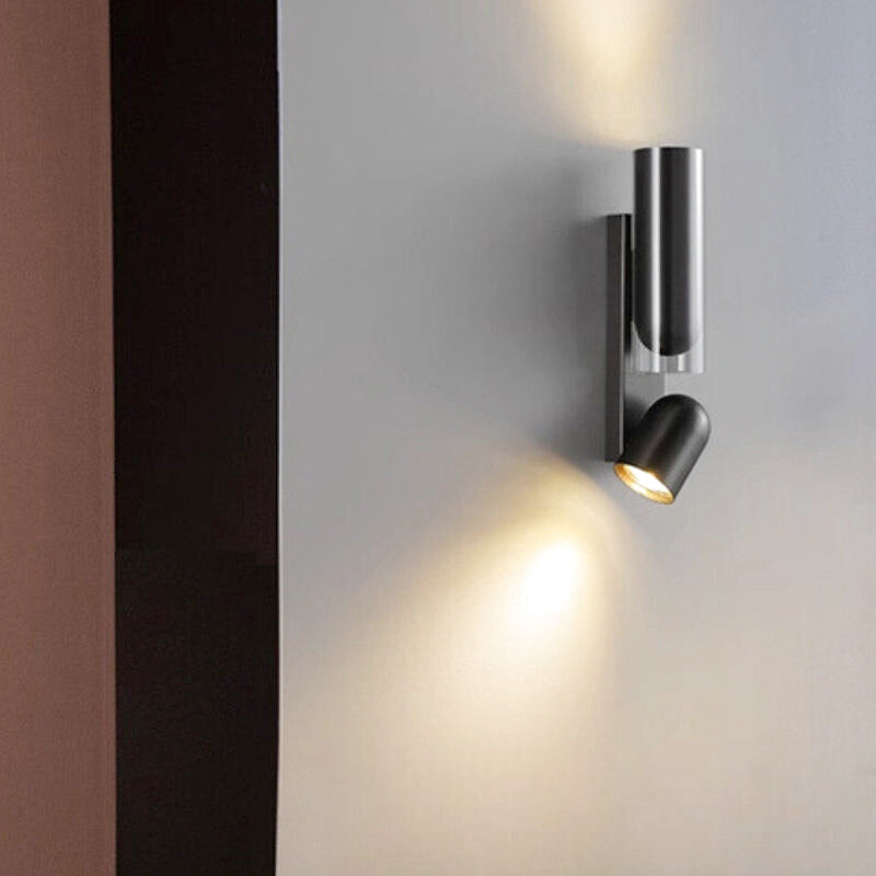 Applique Murale LED Spot Orientable Cylindre Noir | Cylo | Univers Mural