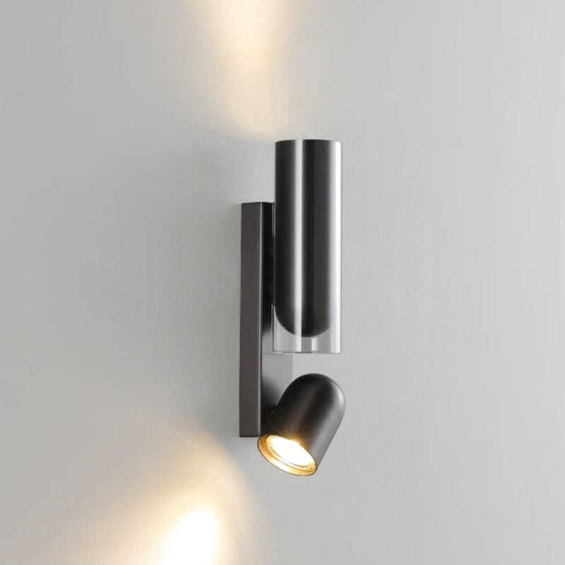 Applique Murale LED Spot Orientable Cylindre Noir | Cylo | Univers Mural