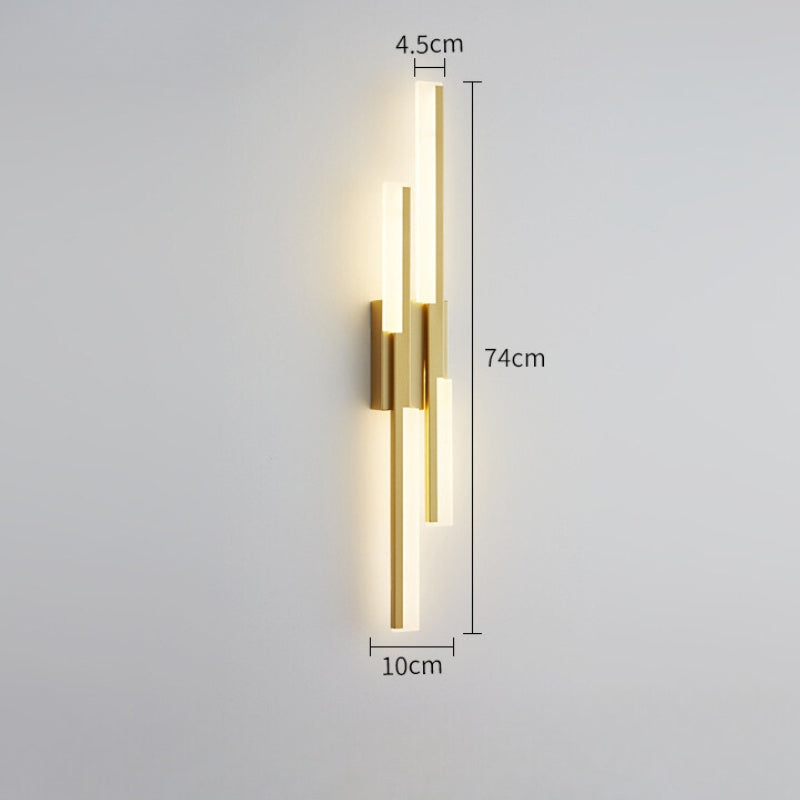 Applique Murale LED Linéaire Noire Minimaliste | Linora | Univers Mural
