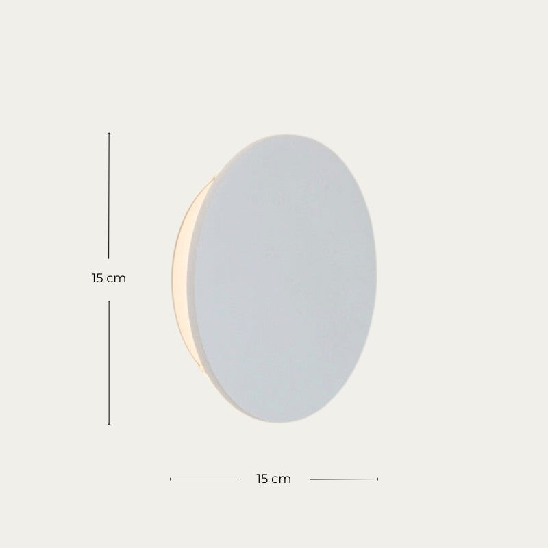 Applique Murale Ronde LED Extérieure Blanche | Alba | Univers Mural