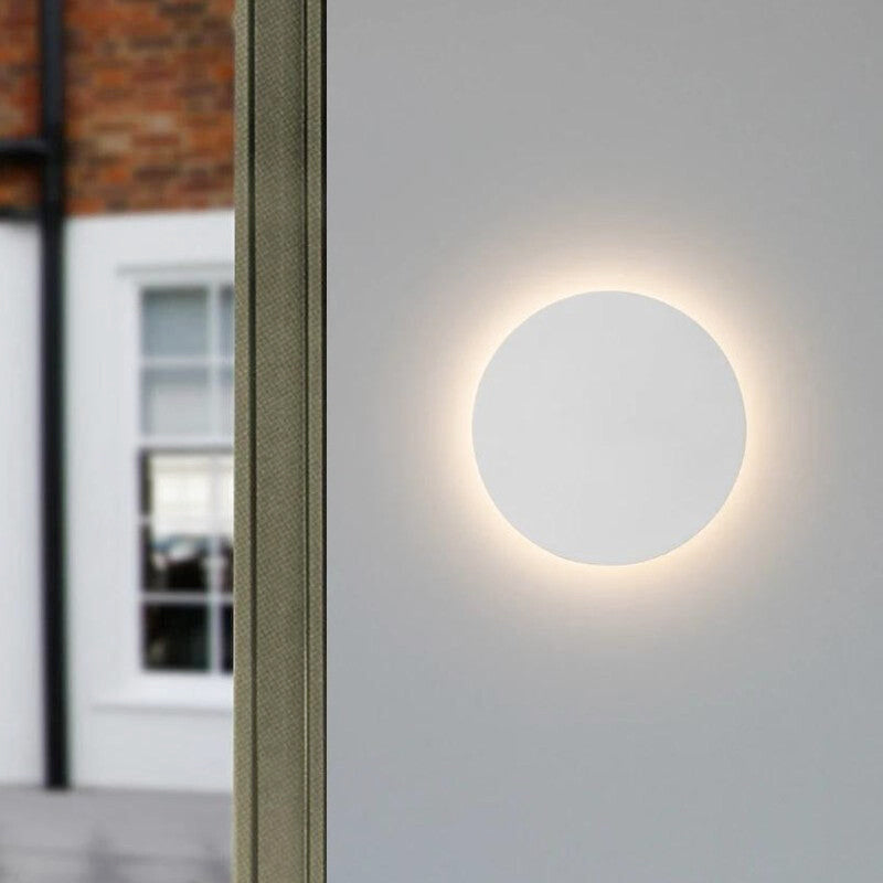 Applique Murale Ronde LED Extérieure Blanche | Alba | Univers Mural