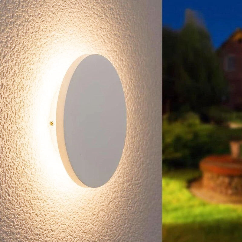 Applique Murale Ronde LED Extérieure Blanche | Alba | Univers Mural