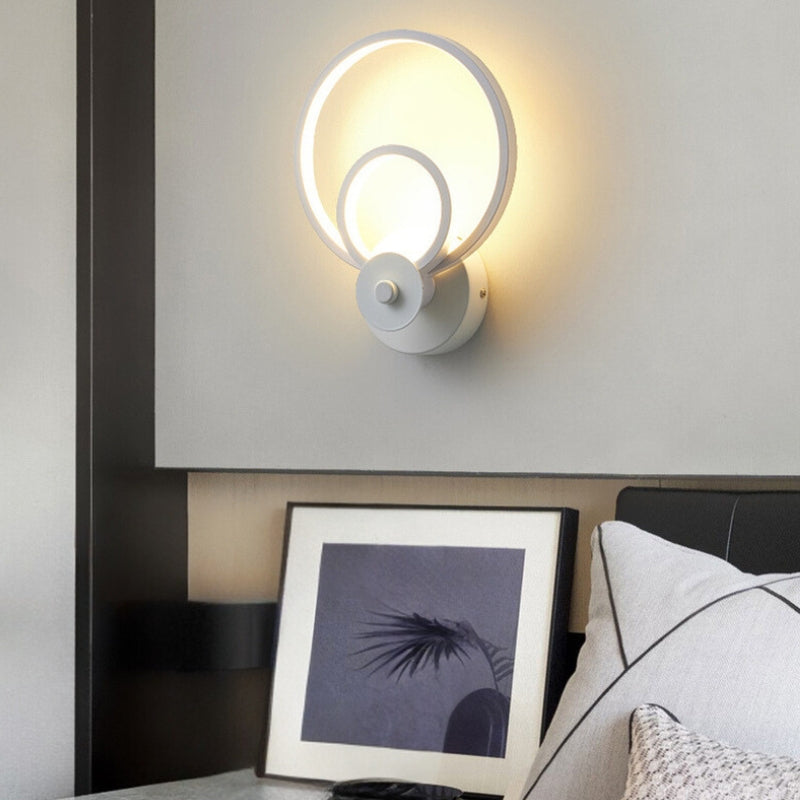 Applique Murale LED Cercles Noire Chambre | Cerely | Univers Mural