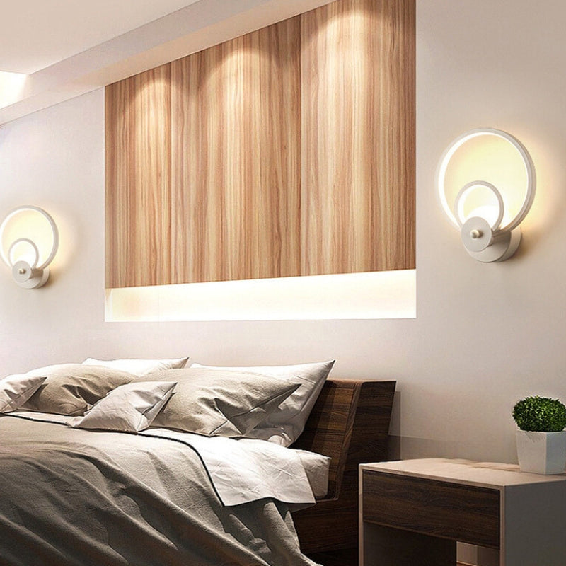 Applique Murale LED Cercles Noire Chambre | Cerely | Univers Mural
