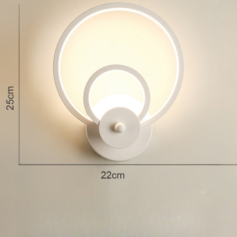 Applique Murale LED Cercles Noire Chambre | Cerely | Univers Mural