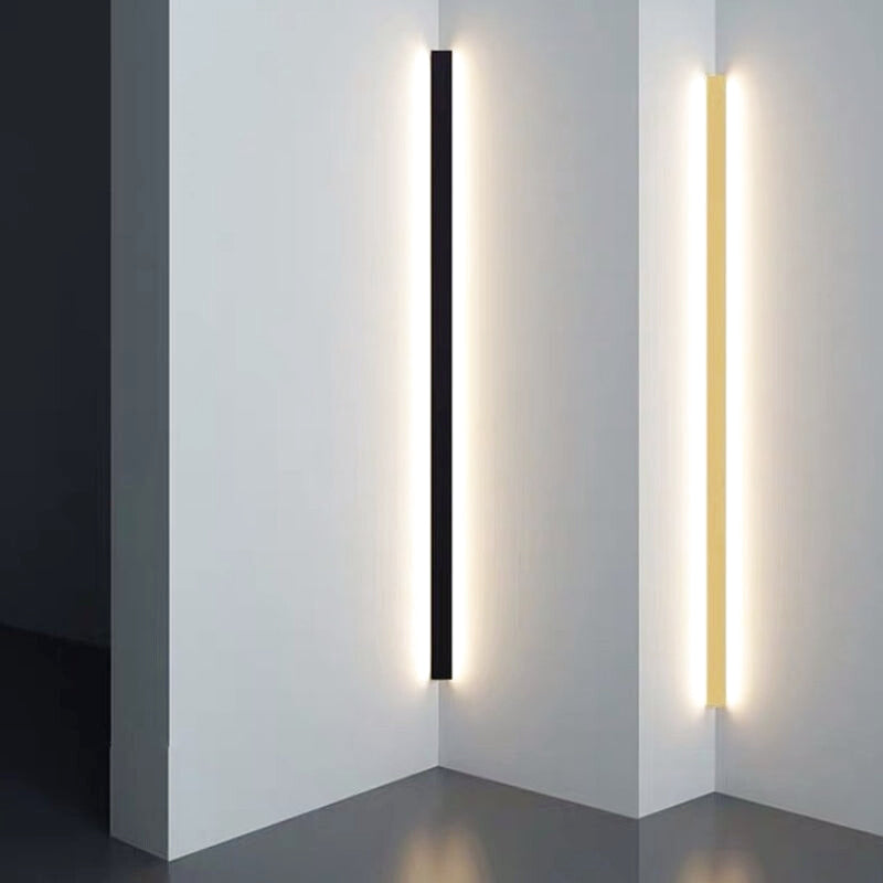 Applique Murale Barre LED Verticale Noire Design | Nera | Univers Mural