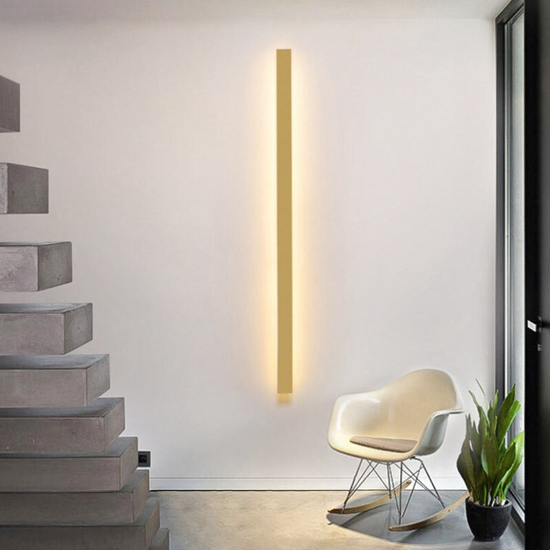 Applique Murale Barre LED Verticale Noire Design | Nera | Univers Mural