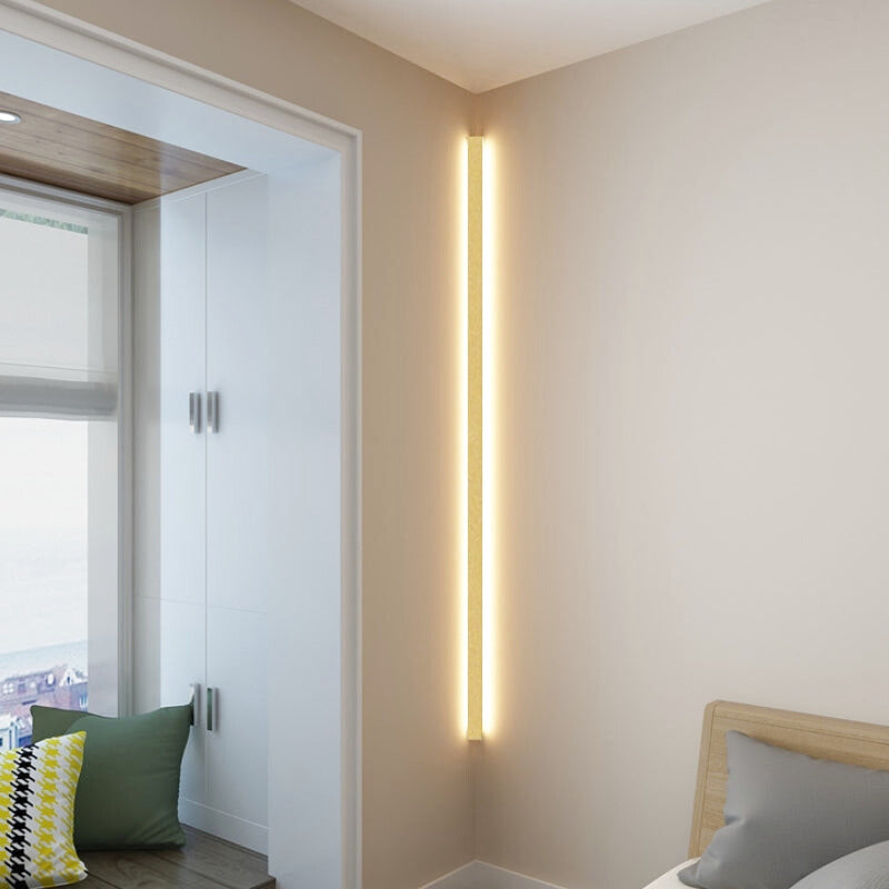 Applique Murale Barre LED Verticale Noire Design | Nera | Univers Mural