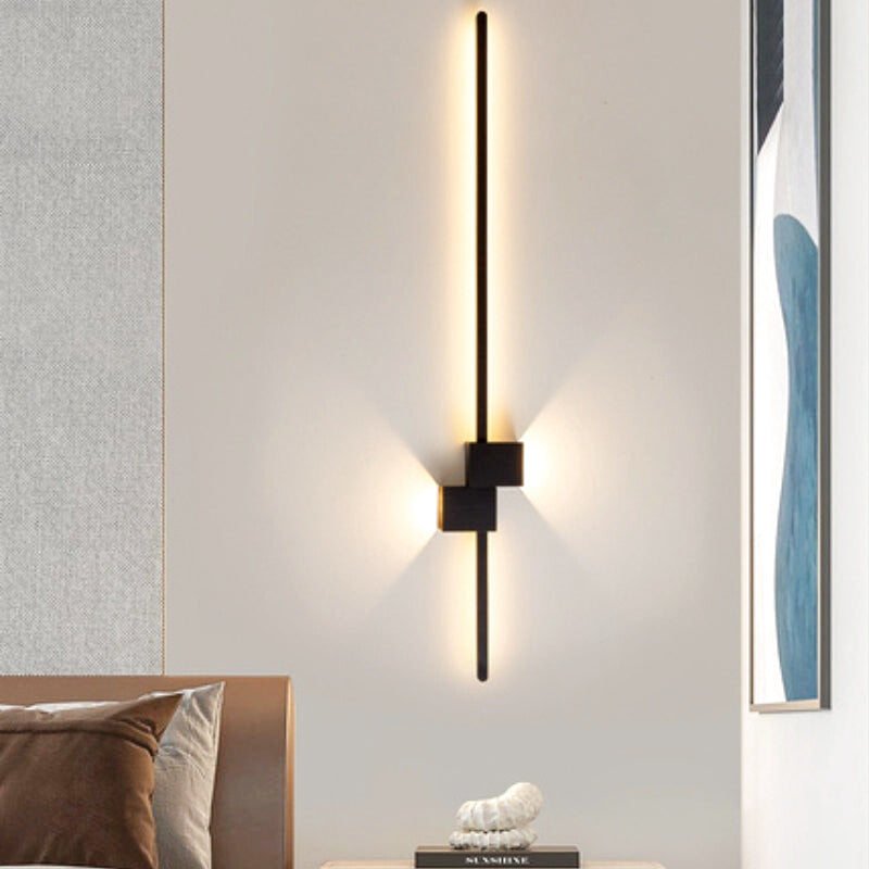 Applique Murale LED Barre Noire Design | Linea | Univers Mural