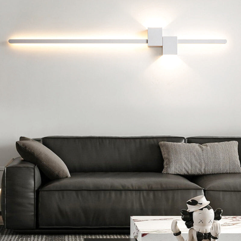 Applique Murale LED Barre Noire Design | Linea | Univers Mural